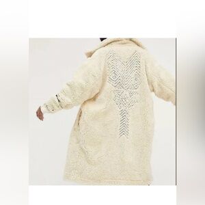 Avery Embroidered Teddy Coat